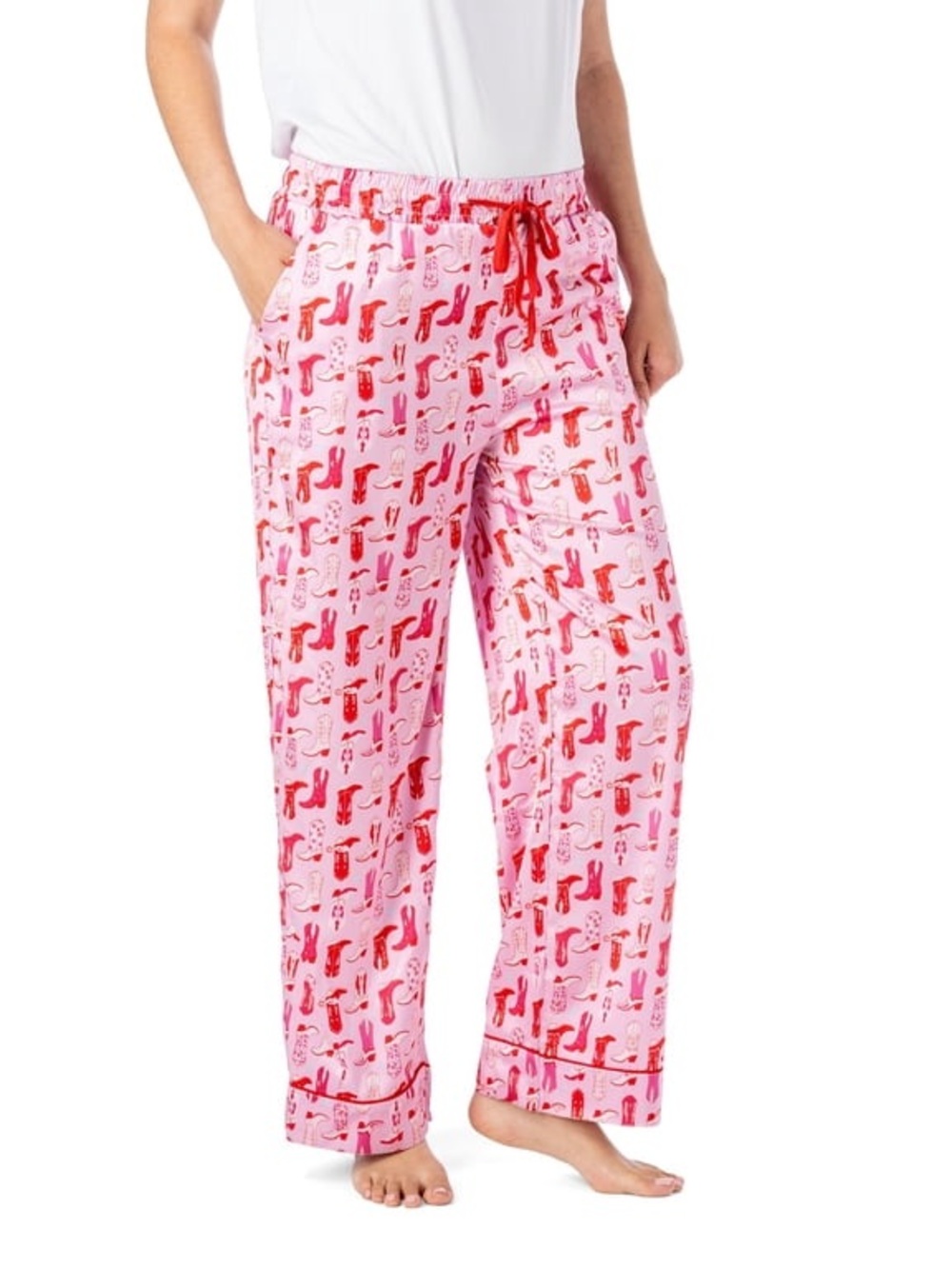 NWT! Hello Mello “Bootie Sleep” Satin PJ Pant, S/M (4-8)